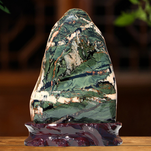 奇石天然原石装饰观赏七彩石头摆件自然客厅原生态石书房桌面摆放