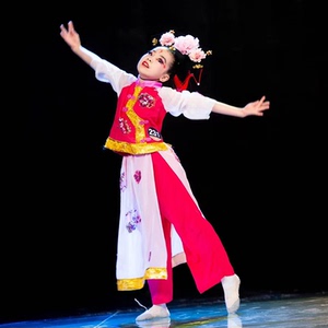 小薇小薇古典舞蹈服桃李杯舞蹈儿童独舞演出服格格女童古装演出服