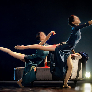 舞蹈风暴华宵一风声同款民国女旗袍舞蹈演出服装艺考性感表演定制