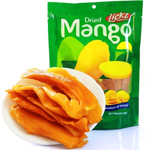 泰国莱可滋lickz芒果干100g进口零食品东南亚特产果脯蜜饯水果干