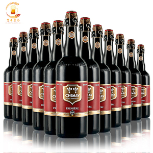 比利时原装进口智美啤酒 chimay智美红帽啤酒750ml*12瓶装