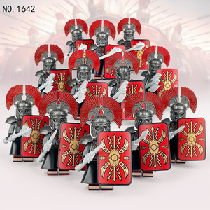 兼容乐高中古罗马士兵骑士兵团人仔配盾牌拼装积木玩具男孩儿童