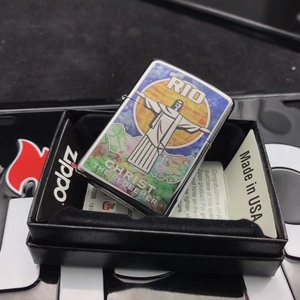 在册正品zippo打火机美版世界七大奇迹之里约热内卢标志圣父29256