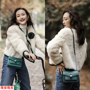 明星王鸥同款白色毛毛外套女冬季加厚短款小香风仿狐狸毛皮草大衣