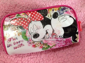 日单迪斯尼迪士尼Disney米妮米奇Mickey化妆包杂物包收纳包笔袋
