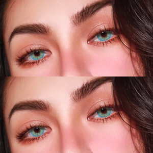 美瞳女网红款欧美混血batis蓝年抛半年抛直径14.2隐形眼镜润瞳em