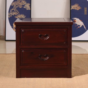 红木家具酸枝木床头柜实木现代中式卧室储物柜床边小收纳柜子整装