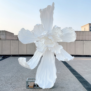 婚庆巨型纸花手工造型立体纸艺花大型婚礼背景装饰褶皱纸艺美塑花