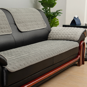 办公室皮沙发垫防滑四季通用垫三人直排沙发坐垫皮沙发专用沙发垫