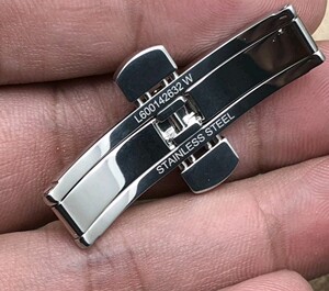 浪琴钢带款专用表扣蝴蝶表扣手表扣双按扣男装女装手表配件