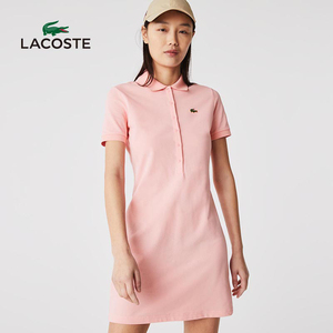 lacoste法国鳄鱼女装21新款法式休闲透气短袖polo连衣裙女|ef0653