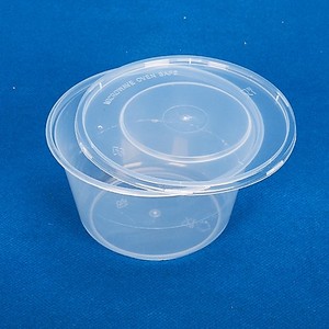 100套包邮印刷logo/450ml 圆盒塑料一次性饭盒打包盒快餐盒外卖盒