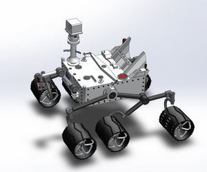 好奇号火星车模型