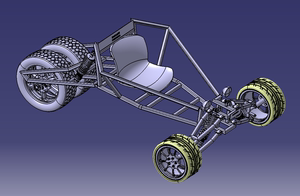 自制钢管沙滩车设计图图片