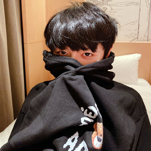 tf家族朱志鑫同款潮牌小熊宽松卫衣男女连帽衫潮流秋冬季加绒外套