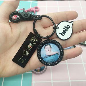 幼儿园书包挂件刻名字姓名挂件头像挂件男女孩带名字照片个性