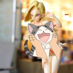 七龙珠动漫周边手办泳装人造人18号泳衣澡堂系列模型摆件