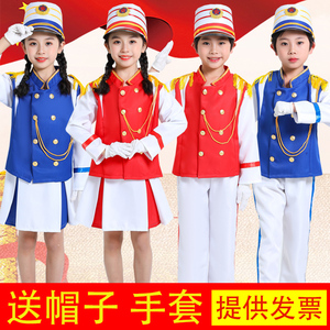 新款幼儿园升旗手服鼓号队服装中小学生乐队服升旗服旗手服鼓号服