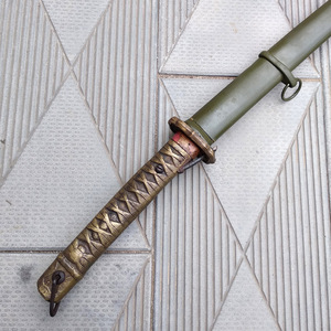 老兵器日本老物件95士官刀铁刀鞘刀套东洋武士刃铜装具包邮