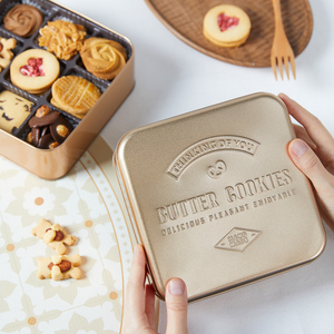 曲奇饼干包装盒铁盒圆形