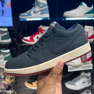 耐克air jordan 1 low aj1深蓝色高尔夫男女复古篮球鞋dv1759-448