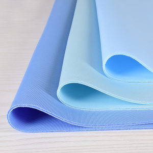 天蓝色系列 厚款太空棉布料 针织真空夹丝双层空气层立体廓形面料