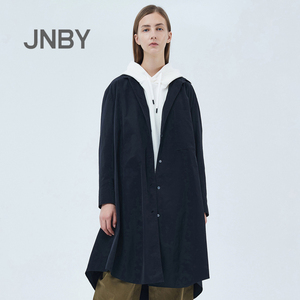 jnby/江南布衣春装方领oversize中长款衬衫女5jb101260