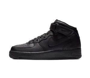 nike air force one af1 mid 纯黑 空军一号 315123-001
