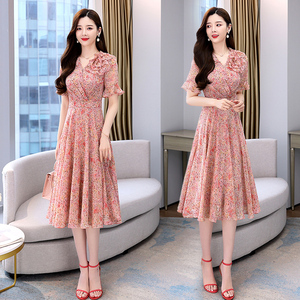 伊蕾名店名牌名典屋商场同款水云间女装2022夏款杭州四季青连衣裙