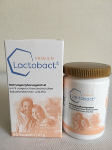 德国lactobact premium8岁以上青少年成人益生菌胶囊60粒调理肠胃