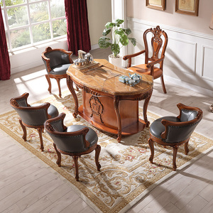 阳台茶桌椅组合美式