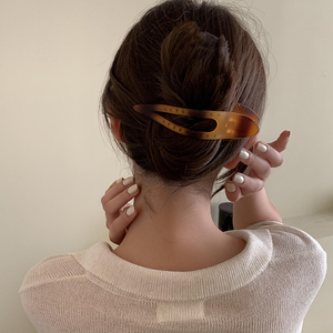 韩式鸭嘴夹发夹女后脑勺大号鲨鱼夹盘发抓夹简约磨砂头发夹子头饰