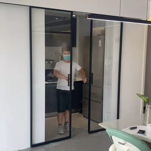 上海定制厨房窄边单扇推拉门吊轨卫生间客厅阳台单轨对碰移门隔断