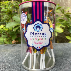 50梦澜坊淘宝代购法国倍乐果pierrot锥形棒棒糖柠檬西柚焦糖石榴无