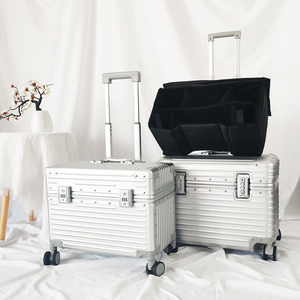 全铝镁合金机长拉杆箱相机箱摄影箱器材箱男女行李箱化妆箱收纳箱