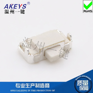 TS-A025 2*4沉板侧按按键 小型轻触开关白色微型电子元器件带支架