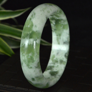 秦玉人家淘宝陕西西安缠丝玉对镯天然玉石镯子正品姜花玉蓝田玉手镯