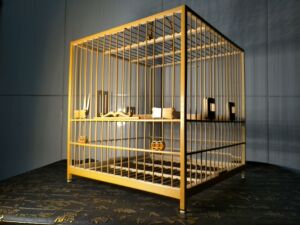 绣眼鸟笼南京榫卯笼海鸥 门琉青抛光榫头亮笼