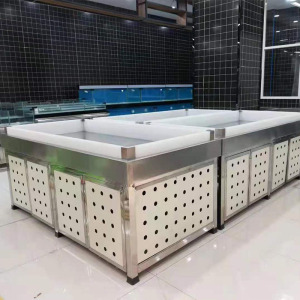 海鲜冰台展示柜不锈钢冰台冰鲜台商用台式水产冷藏冷冻展示台保鲜
