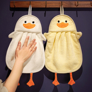 可爱毛巾擦手巾挂式超强吸水加厚抹手布卫生间儿童擦手帕小方巾