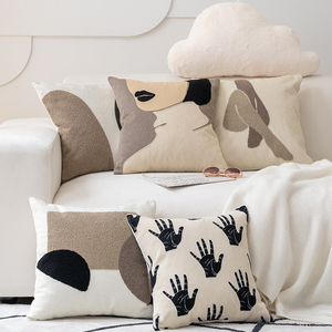 北欧沙发抱枕ins简约创意客厅靠垫可拆洗酒店样板房飘窗床上靠枕