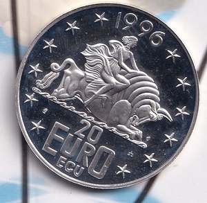 德币1996年20元纪念银币