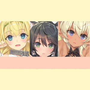 c99 鹤崎贵大 周边等身抱枕套 黑皮精灵シェラ/レム/エデルガルト