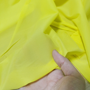 柠檬黄 内衬里衬真丝弹力雪纺纱10姆米125门幅 50%桑蚕丝50%氨纶