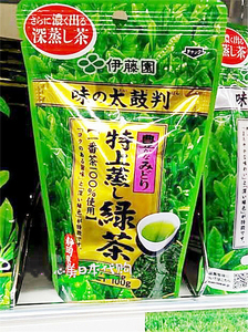 日本代购 原装伊藤园一番摘采绿茶茶叶100g