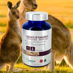 澳洲careline柯蓝澳洲袋鼠精胶囊男性滋补疲劳精力充沛活力200粒