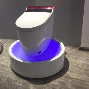 003人付款淘宝智能马桶展示台发光坐便器地台卫浴展柜净化器展台