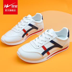 青岛双星官方旗舰店女鞋运动休闲鞋小白鞋春秋款ins潮阿甘鞋透气