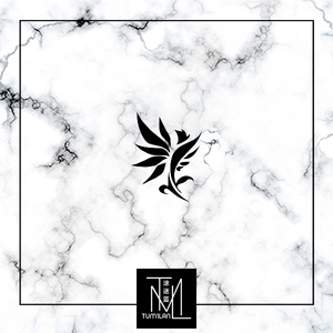 涂迷蓝纹身果汁镂空模板a30 剑网三万花门 门派logo图标2.7*3.5cm