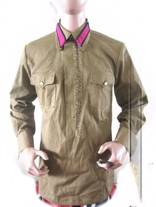 00平波镇露队长君淘宝复刻wwii苏联苏军m35m43套头衫用领衬 原品打